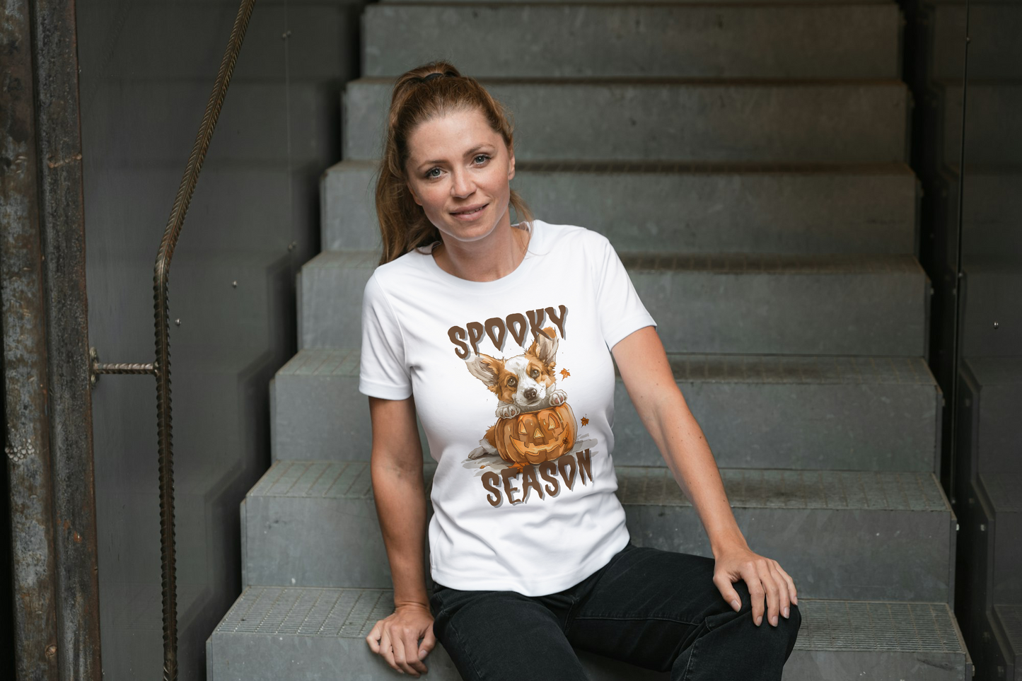 Spooky Season Corgi Tee