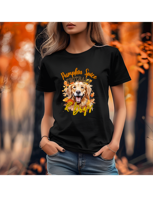 Pumpkin Spice Football Dogs Tee