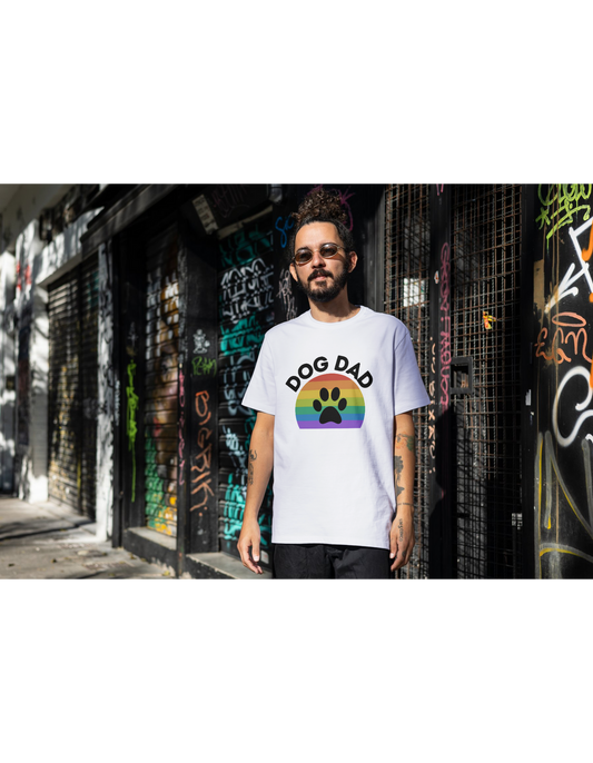 Dog Dad Rainbow Tee