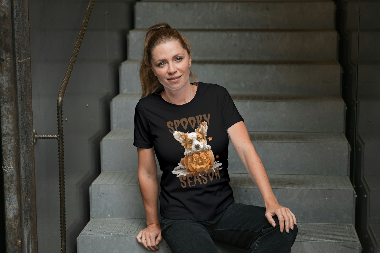 Spooky Season Corgi Tee
