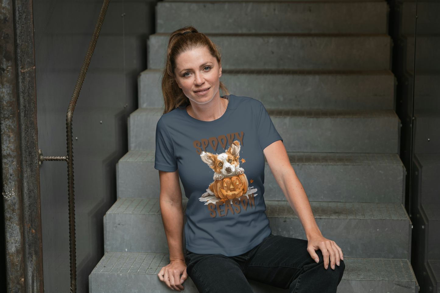 Spooky Season Corgi Tee