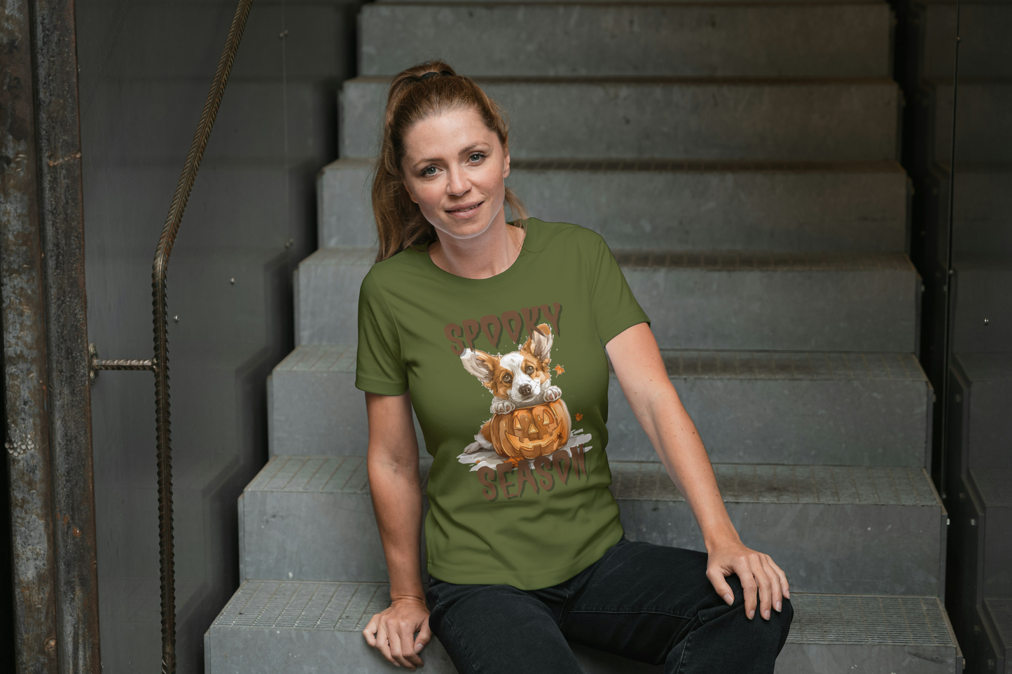 Spooky Season Corgi Tee