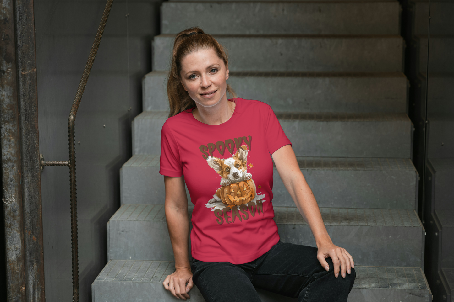 Spooky Season Corgi Tee